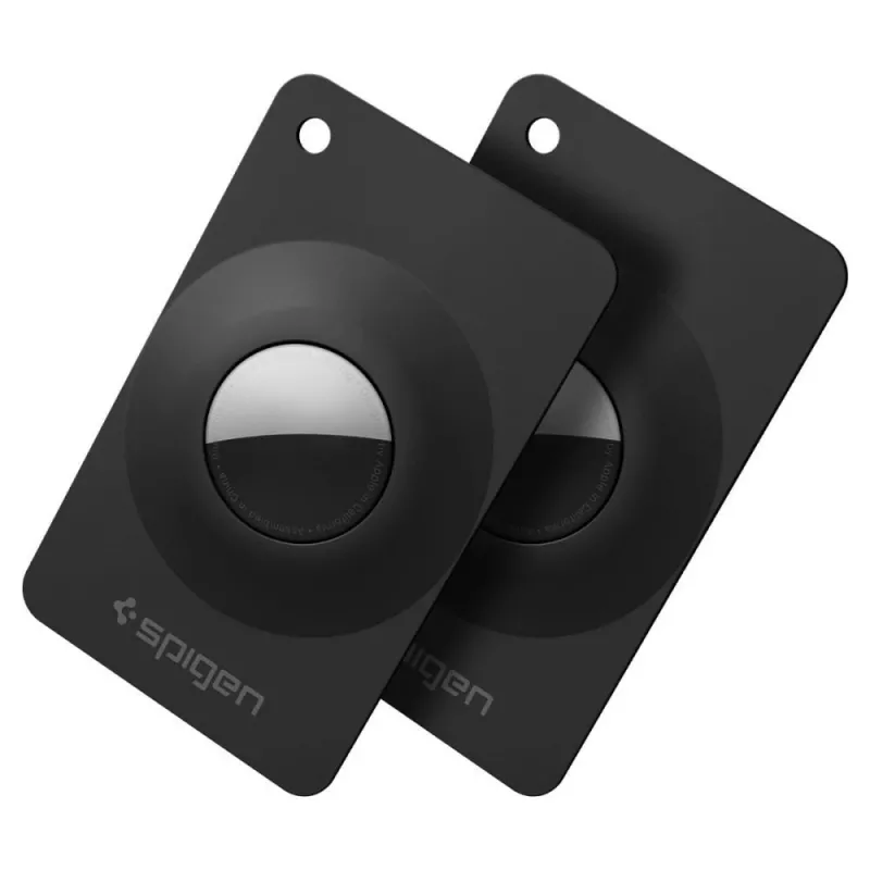 Spigen AirFit 2 2 kpl:n pakkaus Apple AirTag 1/2 musta