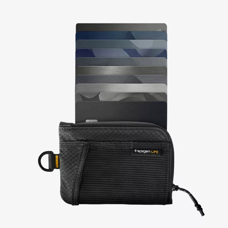 SPIGEN LF300 pehmeä RFID-korttikotelo musta