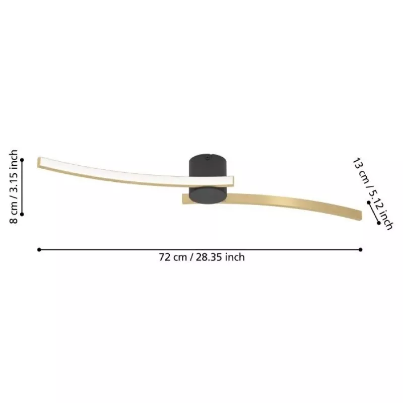 EGLO AIETA LED-kattovalaisin 12W 1200lm 3000K valkoinen