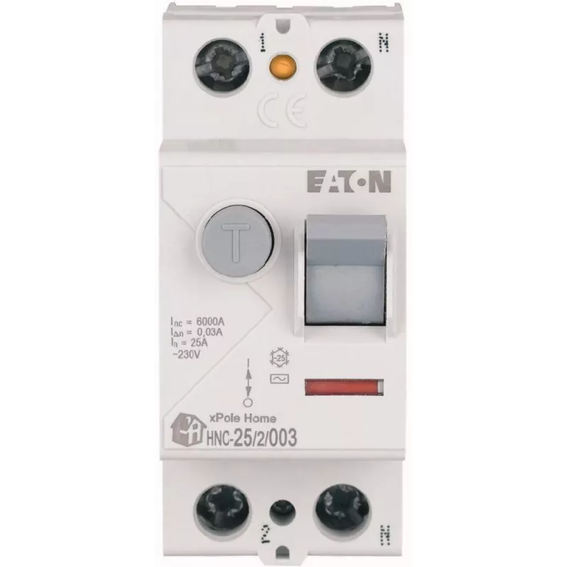 EATON PFL6 vikavirtasuojakytkin 25A 2P 30mA AC 6kA