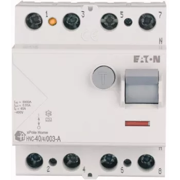 EATON HNC-40/4/003-A 40A 4P 30mA tyyppi A RCCB vikavirtasuojakytkin 6kA
