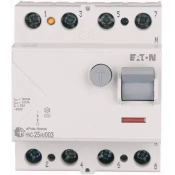 EATON vikavirtasuojakytkin 25A 4P 4M 30mA AC 6kA