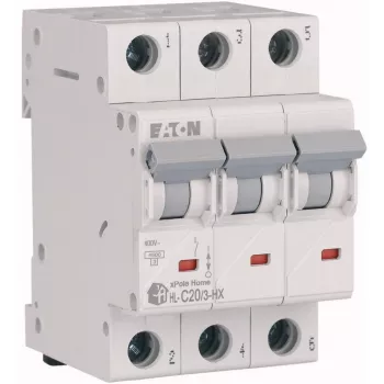 EATON HN-C20/3 johdonsuojakatkaisija MCB, 20A, 3-napainen, C-käyrä, 6kA