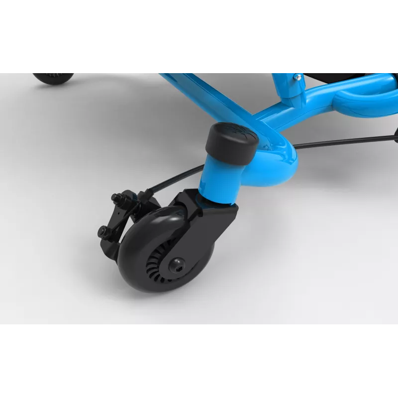 EzyRoller Spinner Pro X jalkakäyttöinen go-kart 360° käännöllä, sininen, 10+ vuotta