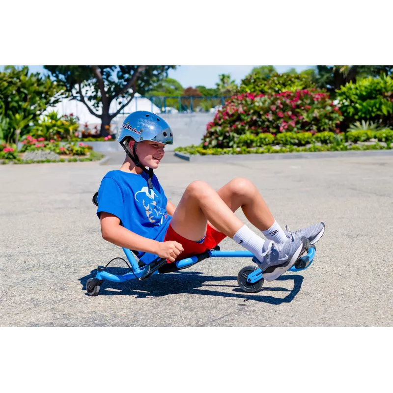 EzyRoller Spinner Pro X vihreä 360° jalkakäyttöinen go-kart yli 10-vuotiaille lapsille
