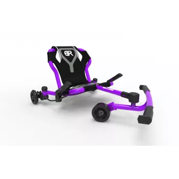 EzyRoller Drifter X jalkakäyttöinen drift-gokart 4-14-vuotiaille lapsille violetti