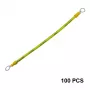 HISMART maadoituskaapeli liittimillä aurinkopaneeleille, kupari, 4 mm², 20 cm, 100 kpl