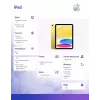 Apple iPad 10.9 11. sukupolvi (2025) 128GB WiFi - keltainen