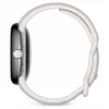 Google Pixel Watch Polished Silver ruostumaton teräs 41mm Chalk Active -ranneke
