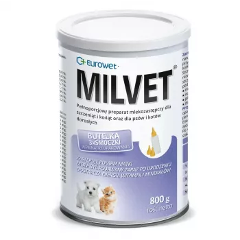 EUROWET Milvet maidonkorvike koirille ja kissoille - 800g