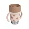 Beaba BigLove 360° ruostumaton teräs harjoittelumuki 250 ml Rose