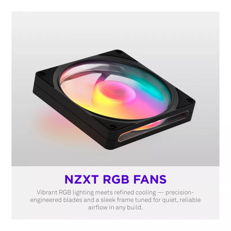 NZXT F140 RGB 140mm Black -tuuletin