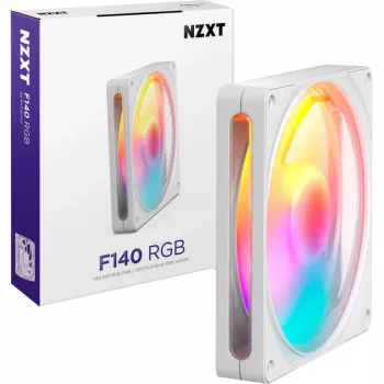 NZXT F140 RGB White 140mm PWM -tuuletin osoitettavalla RGB:llä