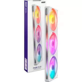 NZXT F420 RGB nestejäähdytin (valkoinen, 420 mm)
