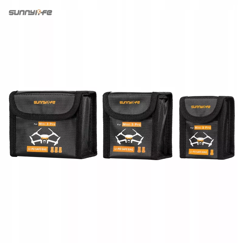 SUNNYLIFE akkulaukku DJI Mini 3 Pro / Mini 4 Pro - 3 Li-Po-akulle (musta)