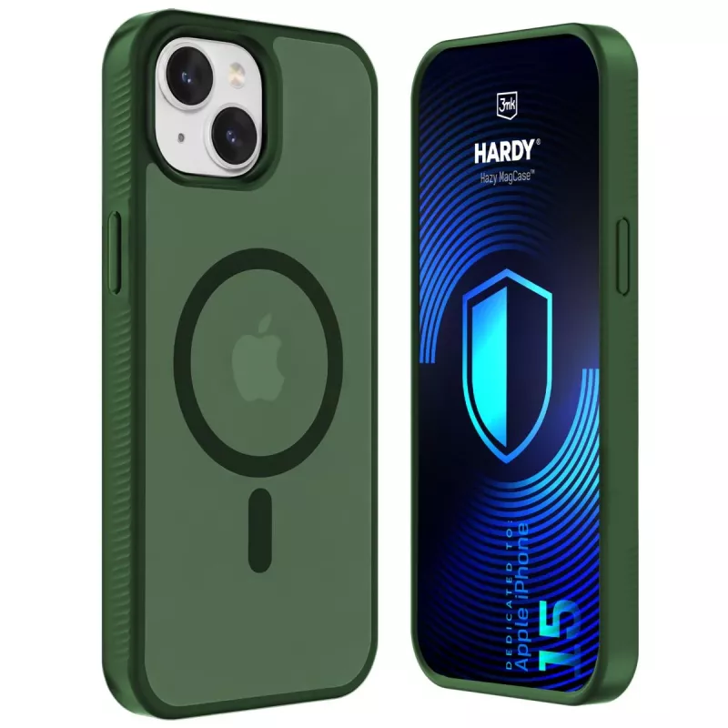 3MK PROTECTION Apple iPhone 15 - 3mk Hardy Hazy MagCase vihreä