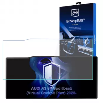 3MK PROTECTION AUDI A3 8Y Sportback (Virtual Cockpit Plus) 2020- - 3mk TechWrap Matte Center Display -näytönsuojakalvo