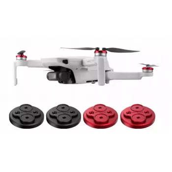 SUNNYLIFE moottorinsuojakannet DJI Mavic Mini 2 / Mini SE (4 kpl:n pakkaus) - musta