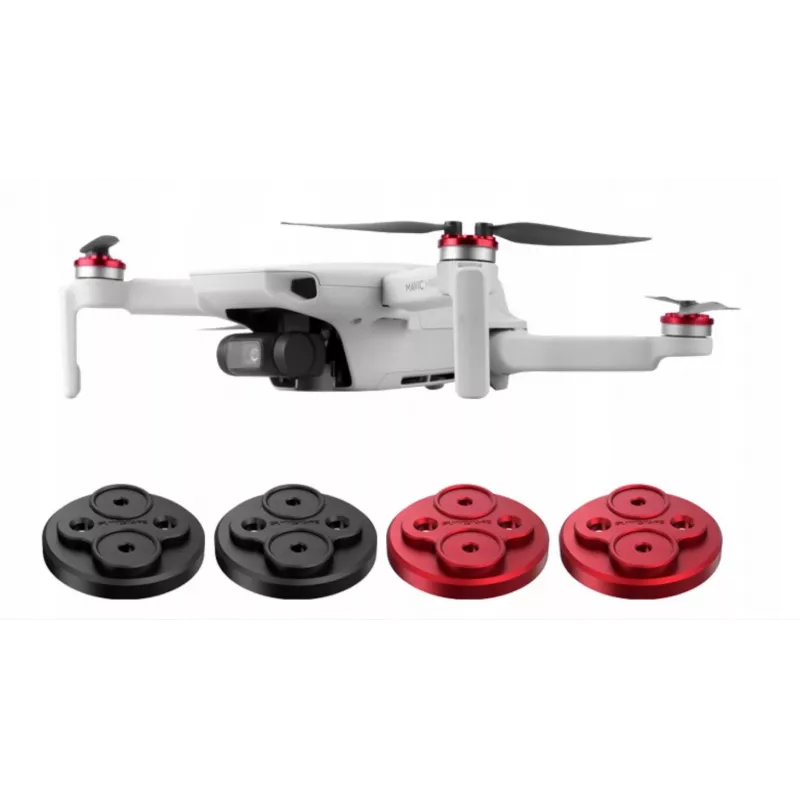 SUNNYLIFE moottorinsuojakannet DJI Mavic Mini 2 / Mini SE (4 kpl:n pakkaus) - musta