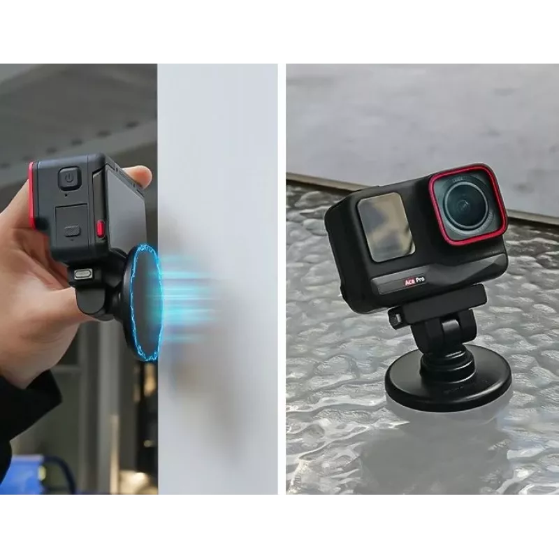 SUNNYLIFE Quick Release 1/4 tuuman pidike + magneettialusta Insta360 X4 Air X5 Ace Pro 2 / DZ-142-D