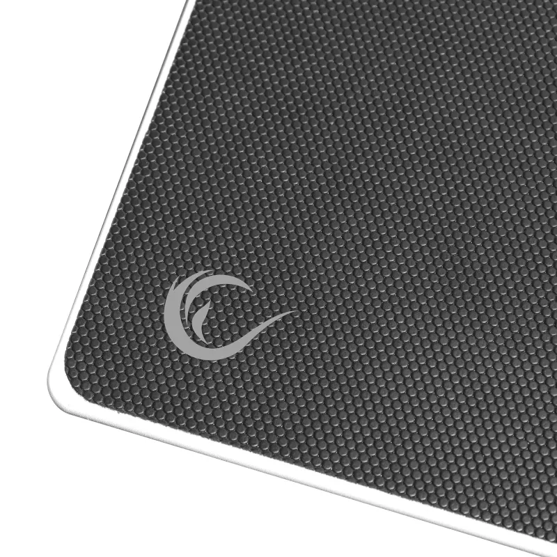 Rampage Vision Glass -hiirialusta XL 450x400 mm mikroetsattu karkaistu lasi musta