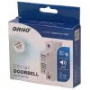 ORNO OR-DP-SB-133 langallinen ovikello, DIN-kisko 1 moduuli, 230V AC, 85 dB, valkoinen/harmaa