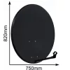 CORAB COR-800SAE-C 80 cm offset-satelliittiantenni, antrasiitti