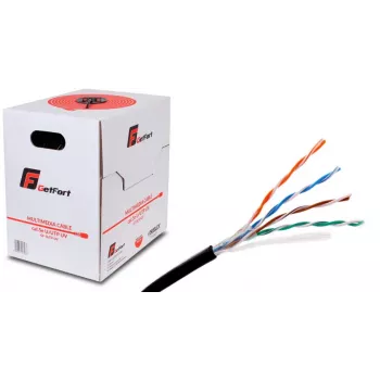 GETFORT Premium Cat.5e U/UTP UV Dry Core -ulkokaapeli 305m musta
