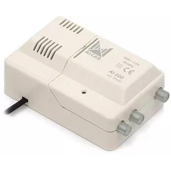 Alcad AI-200 laajakaistainen sisäisin vahvistin VHF-UHF 1 tulo 2 lähtöä