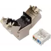 SOLARIX Cat.6 STP RJ45 Keystone-moduuli, työkaluton IDC, musta
