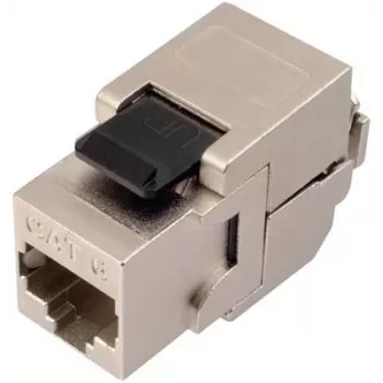 SOLARIX Cat.6 STP RJ45 Keystone-moduuli, työkaluton IDC, musta