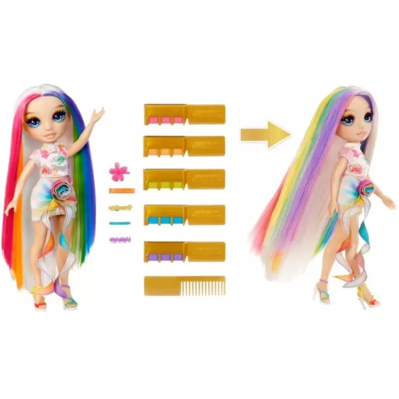 MGA Rainbow High Hair Chalk & Style -nukke - Amaya Raine
