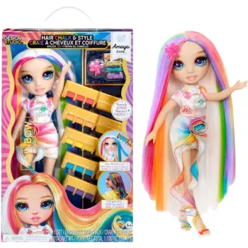 MGA Rainbow High Hair Chalk & Style -nukke - Amaya Raine