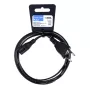 iBox KZ3 virtajohto, Euro 2-pin - IEC C7 (Figure-8), musta