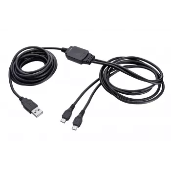 TRUST GXT 222 DUO Charge & Play -kaapeli 2 m musta, USB-A - Micro-USB, Xbox One -ohjaimelle