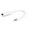 Gembird Mini DisplayPort - HDMI -sovitin 4K 30Hz valkoinen A-MDPM-HDMIF-02-W
