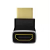 LogiLink AH0007A HDMI-sovitin, 270° kulma, HDMI tyyppi A uros naaras, 8K/60Hz, 48Gbit/s, HDMI 2.1, musta