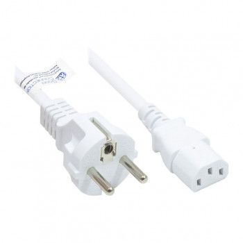 Good Connections Schuko-pistoke - IEC C13 virtakaapeli, valkoinen, 1 m