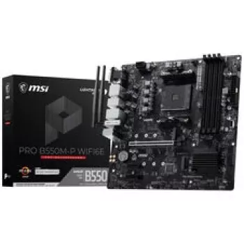 MSI PRO B550M-P WiFi6E emolevy (B550, AM4, mATX, AMD)