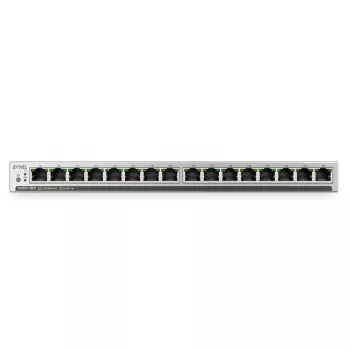 ZyXEL GS1100-16EP 16-porttinen Gigabit PoE+ hallitsematon kytkin, 135W budjetti, äänetön, ohut