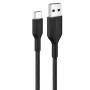 Belkin BOOSTCHARGE punottu USB-C - USB-A -kaapeli 2 m musta