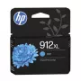HP 912XL High Yield syaani alkuperäinen mustepatruuna