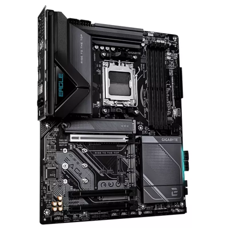 GIGABYTE X870E EAGLE WIFI7 AM5 ATX-emolevy, 4x DDR5, HDMI, DP, 4x M.2, USB4, Wi-Fi 7, 5GbE