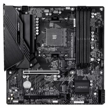 GIGABYTE B550M X AORUS ELITE AM4 Micro-ATX-emolevy, AMD B550, 4x DDR4, HDMI/DP, 2x M.2, 2.5GbE, Wi-Fi 6E