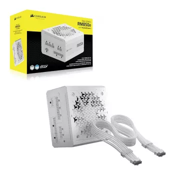 CORSAIR RMe White Series RM850e 2026 Cybenetics Platinum -sertifioitu 850W täysin modulaarinen ATX-virtalähde
