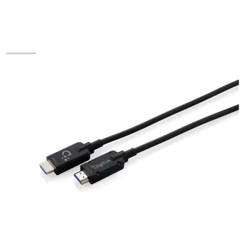 DIGITUS Armored HDMI 2.1 Active Optical Cable, 8K UHD, 20 m, musta