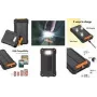 LogiLink aurinkokäyttöinen varavirtalähde 10000 mAh, 20 W, musta/oranssi