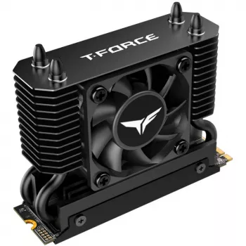Team Group T-Force GC PRO 2TB M.2 2280 PCIe Gen5 NVMe SSD T-FORCE DARK AirFlow -jäähdytyssiilillä, musta