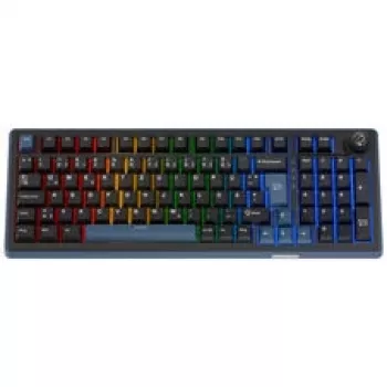 Ducky OK-M 98 -pelinäppäimistö, 98 % -asettelu, hot-swap, RGB-valaistus, ISO, KTT tuntokytkimet, musta