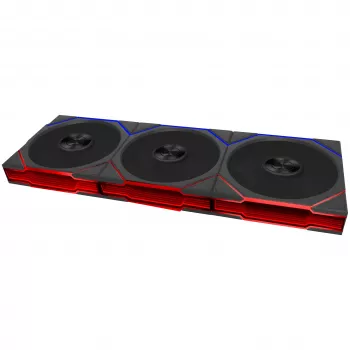 Lian Li UNI FAN TL FLEX Wireless ARGB 120mm -tuuletin 3 kpl:n pakkaus ohjaimella - musta